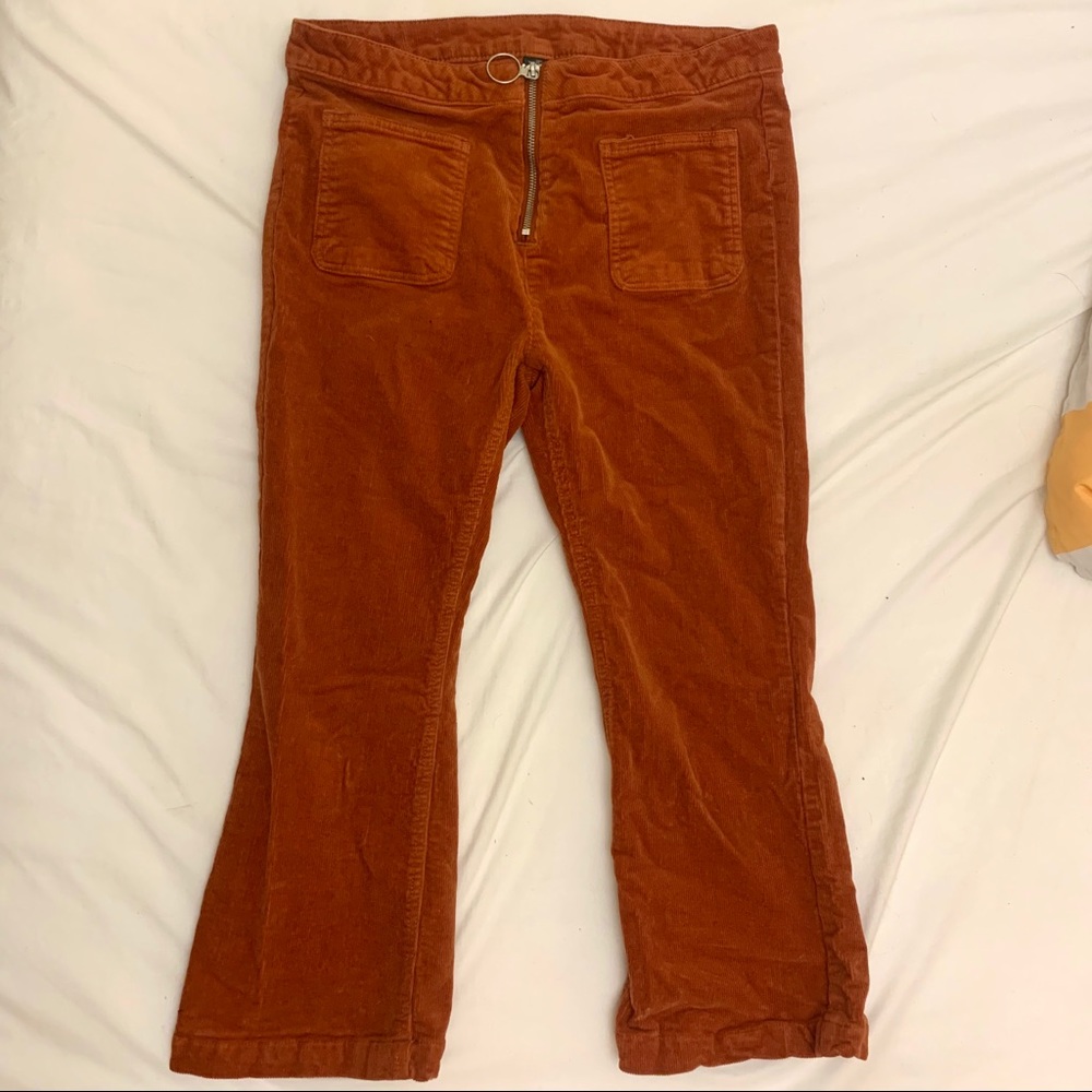 70s corduroy kick flair pants